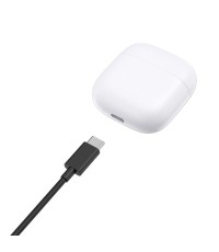Edifier X2 Plus Earbud Bluetooth Handsfree Ακουστικά με Αντοχή στον Ιδρώτα και Θήκη Φόρτισης Λευκά