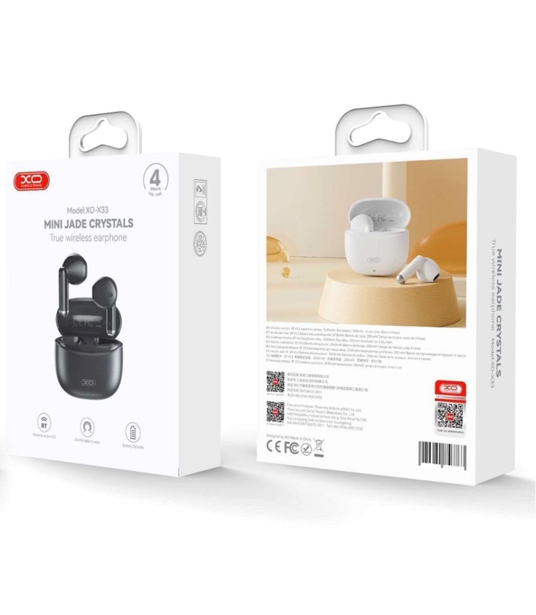 X33 Tws In-ear Bluetooth Handsfree Ακουστικά με Θήκη Φόρτισης Μαύρα