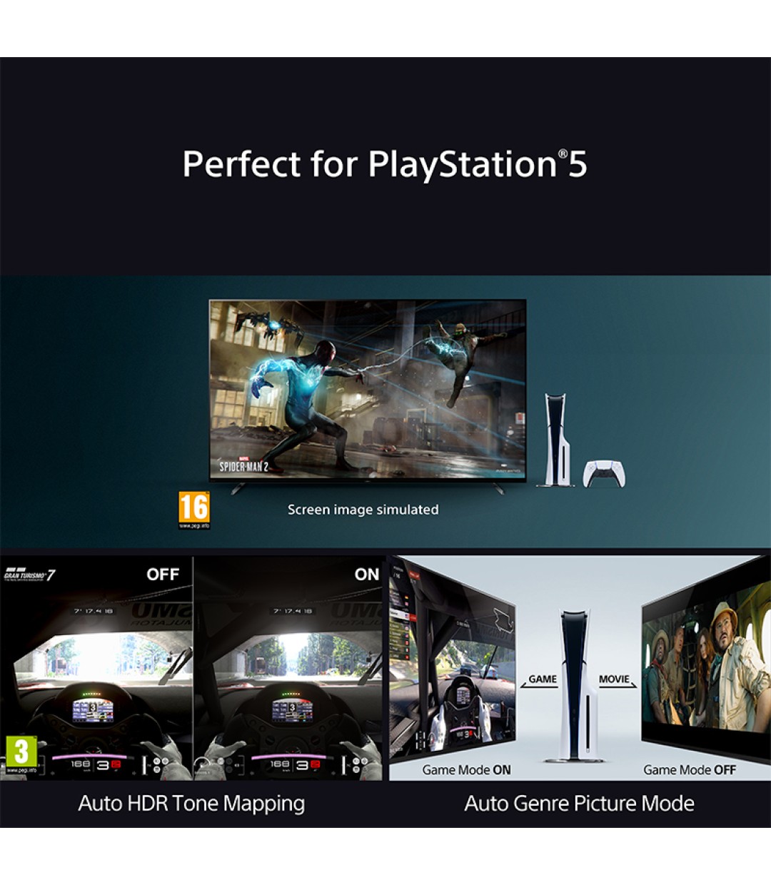 Sony Smart Τηλεόραση 65" 4K UHD OLED Bravia 8 HDR (2025) K65XR8APB