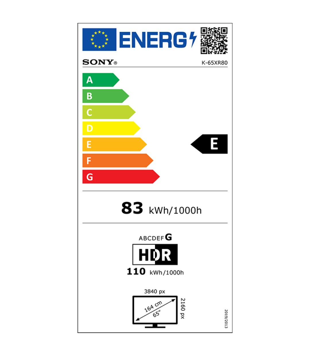 Sony Smart Τηλεόραση 65" 4K UHD OLED Bravia 8 HDR (2025) K65XR8APB