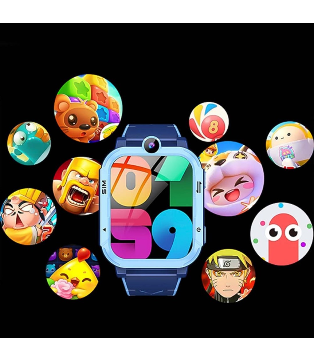 BlackView 4G Kids Smartwatch Gr Menu And Sos Function Blue - (Z20-BL)