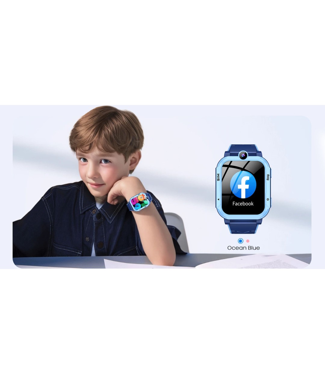 BlackView 4G Kids Smartwatch Gr Menu And Sos Function Blue - (Z20-BL)