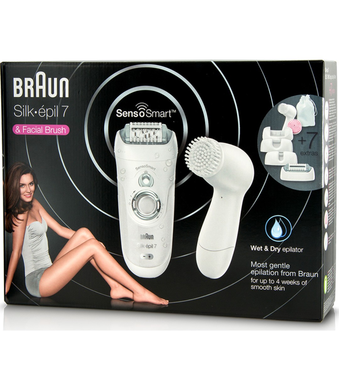 Braun Silk Epil 7 & Facial Brush Ses7/860