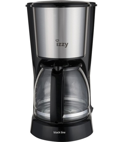 Izzy Black Line HB88024 Καφετιέρα Φίλτρου 1000W Silver