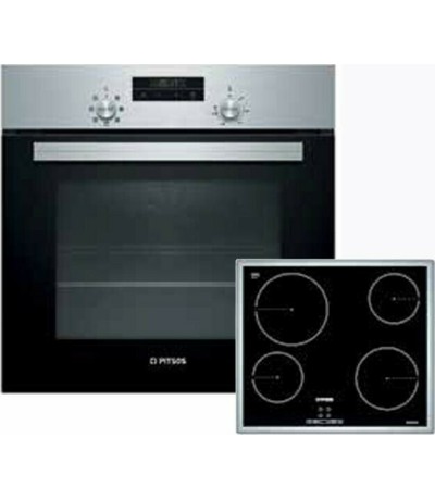 Pitsos Φούρνος άνω Πάγκου με Εστίες Κεραμικές PH10M40X1 + CRE645S06