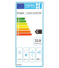 Gruppe Ammos Συρόμενος Απορροφητήρας 60cm Μαύρος Κωδικός: S-3003A-C05-M47-600 
